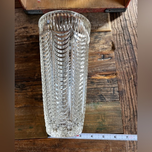 Mid-Century Crystal Transparent Vase, Italy, 1960s - Picture 9 of 11